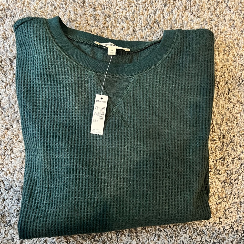 Madewell long sleeve raglan top